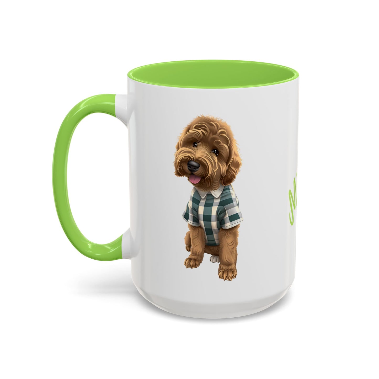 Personalized Dog Mug Pale Green