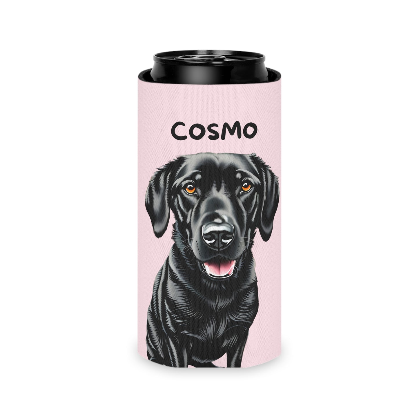 Pale Pink Personalized Pet Can Koozie