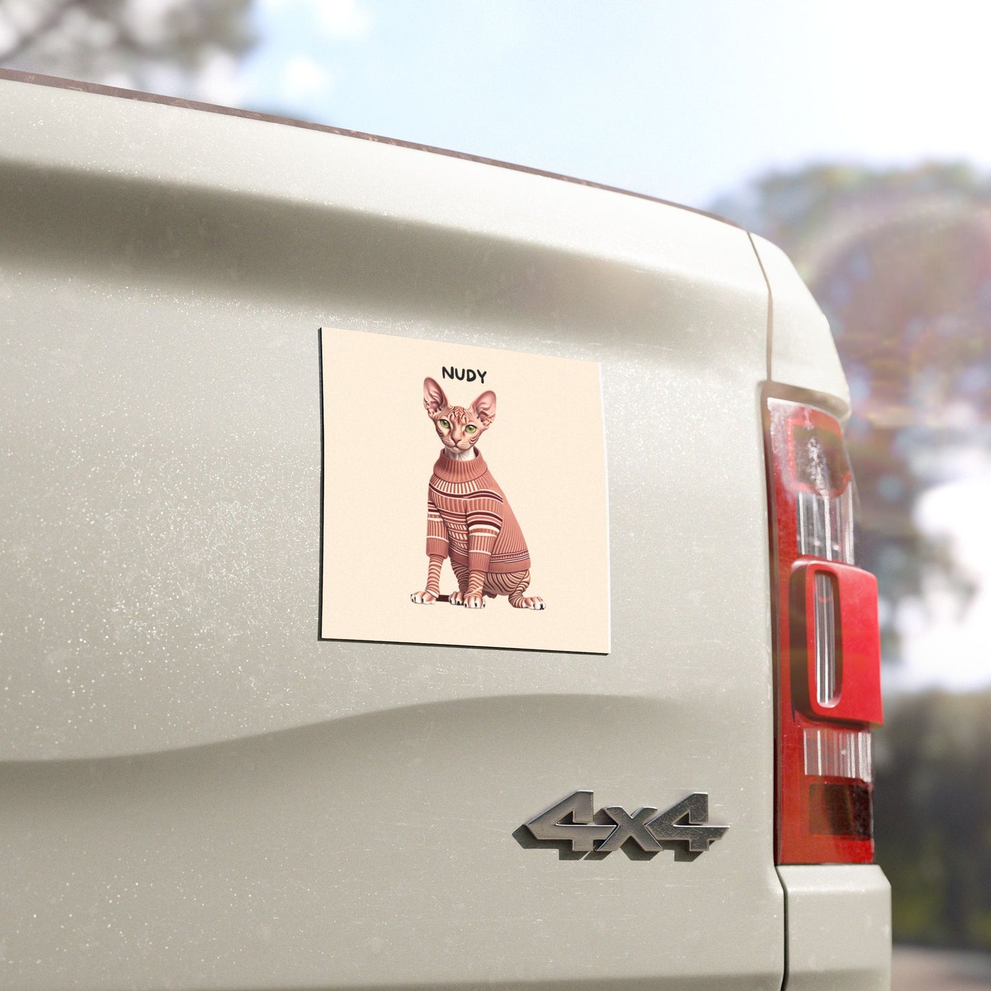 Nudy Personalized Car Pet Magnets