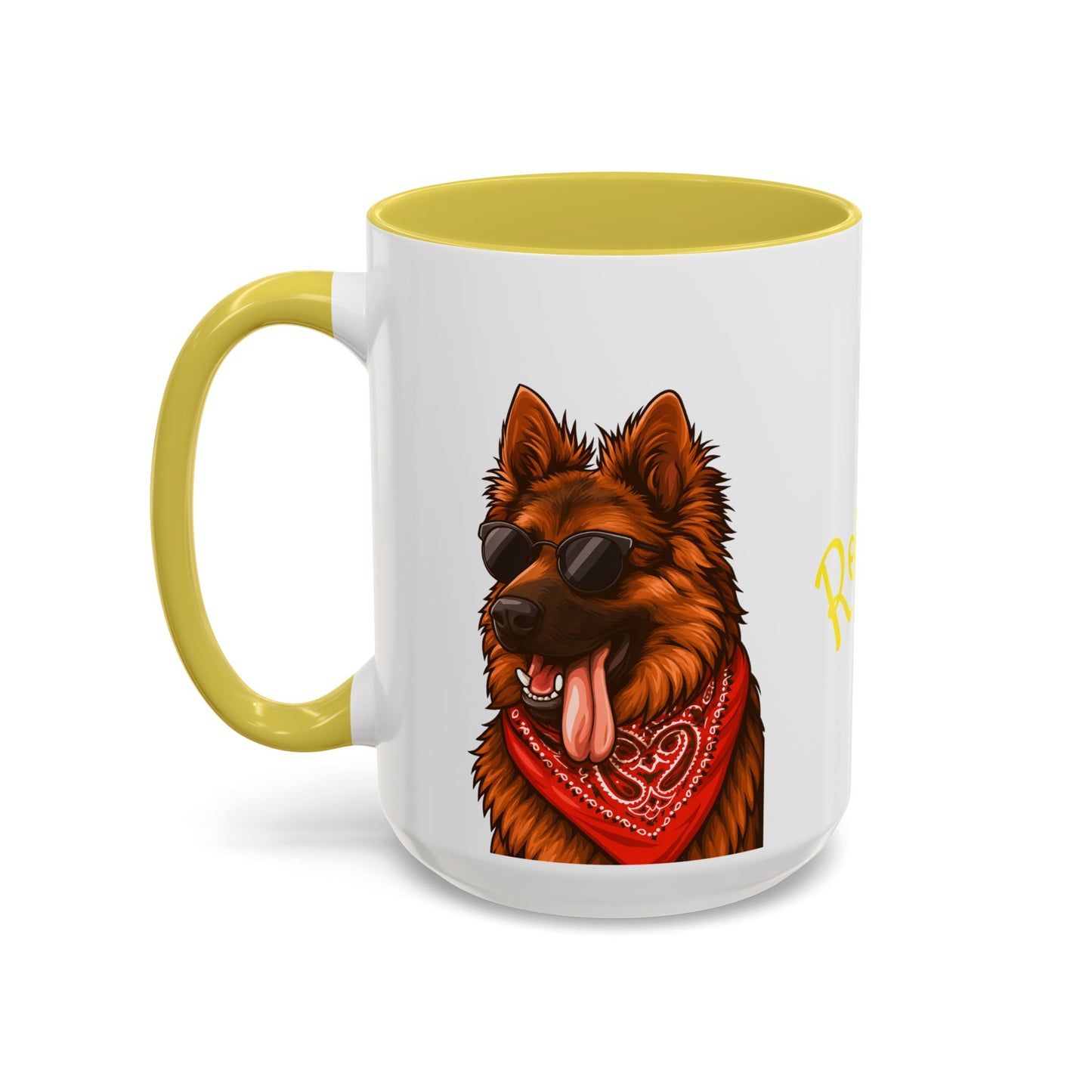 Personalized Dog Mug Yellow