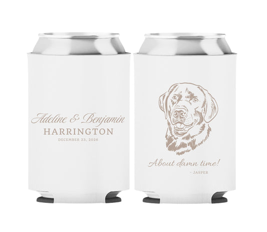 Personalized Wedding Koozies Adeline & Benjamin
