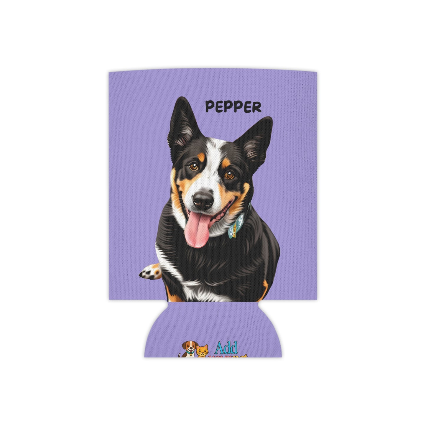 Purple Personalized Pet Can Koozie