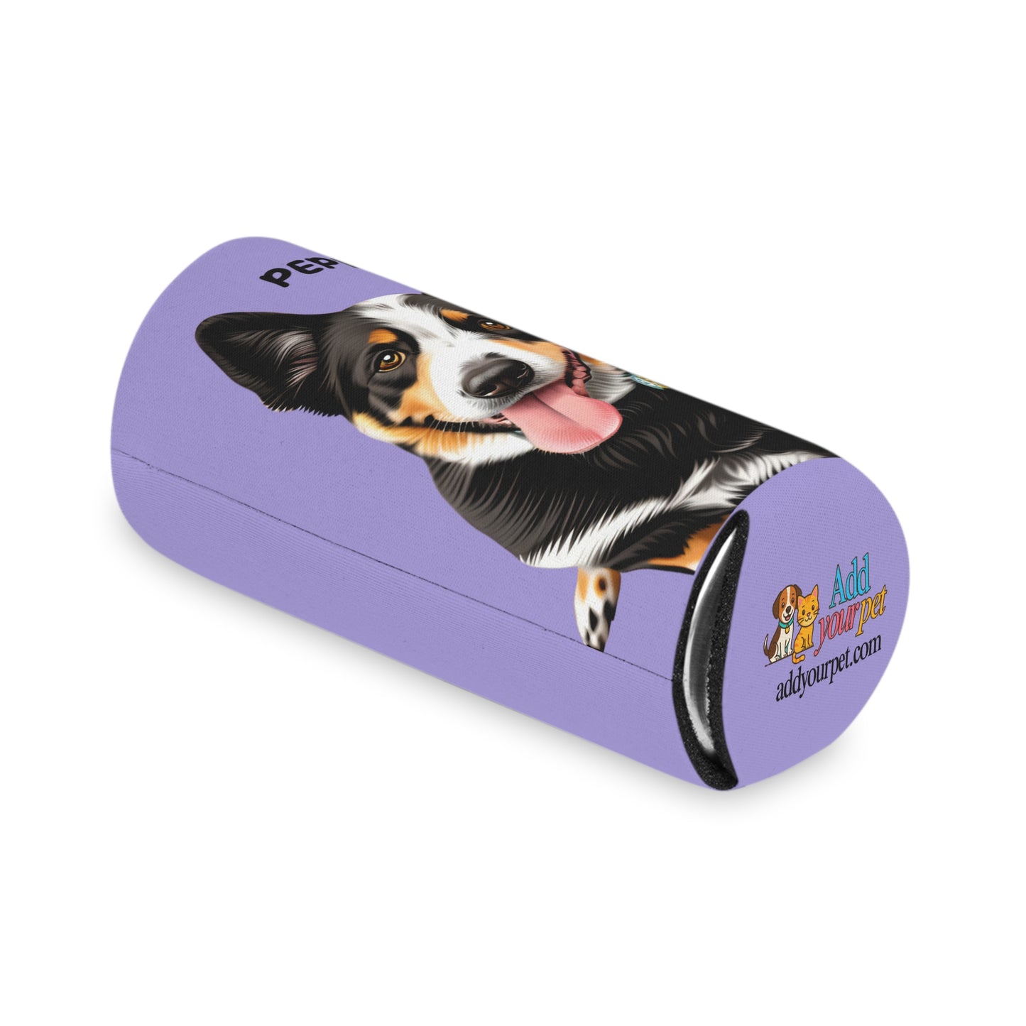 Purple Personalized Pet Can Koozie