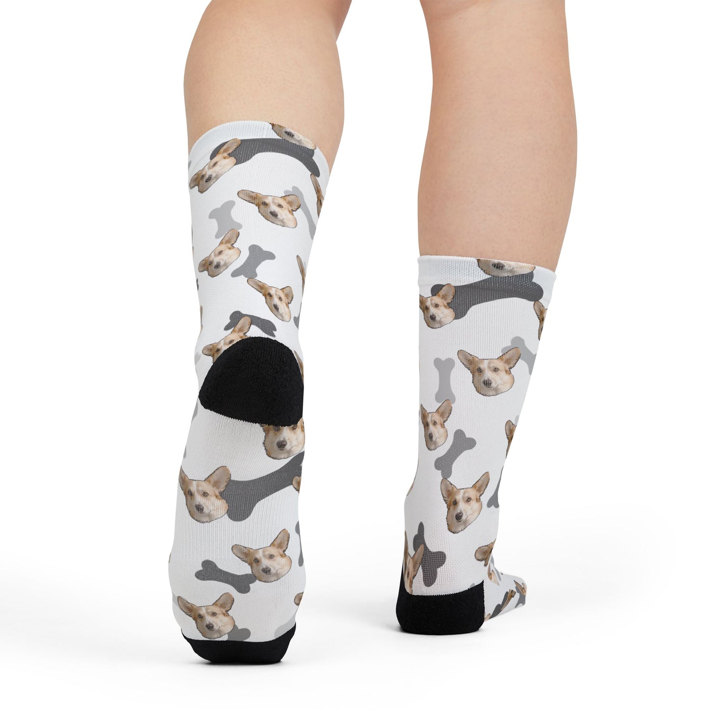 Copy of Cute Dog Pattern Crew Socks - Fun Pet Lover Gift, Cozy Everyday Wear, Unique Dog Socks, Animal Print Accessories, Gift for Dog Owners