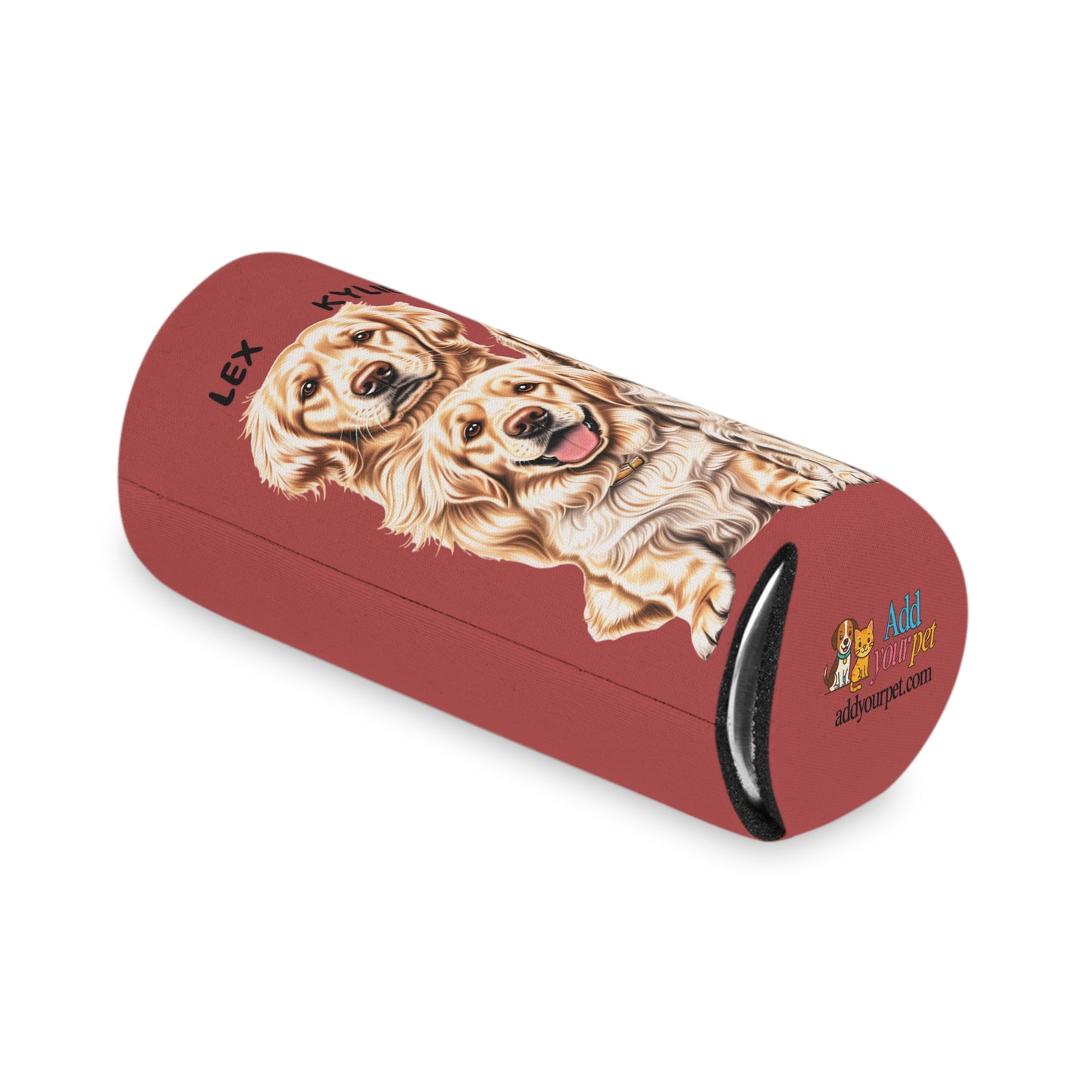 Red Personalized Pet Can Koozie