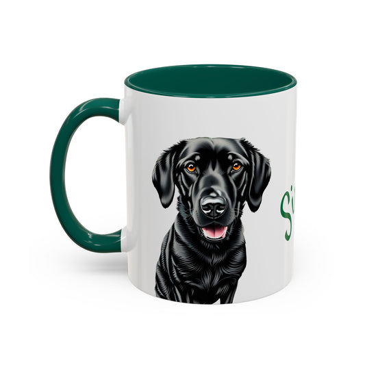Personalized Dog Mug Forest Green