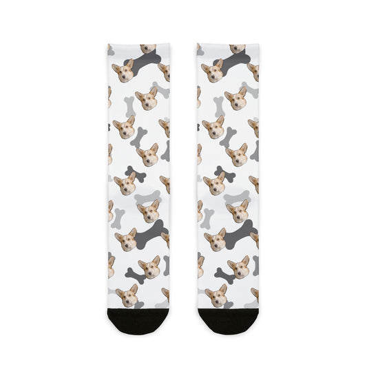 Copy of Cute Dog Pattern Crew Socks - Fun Pet Lover Gift, Cozy Everyday Wear, Unique Dog Socks, Animal Print Accessories, Gift for Dog Owners