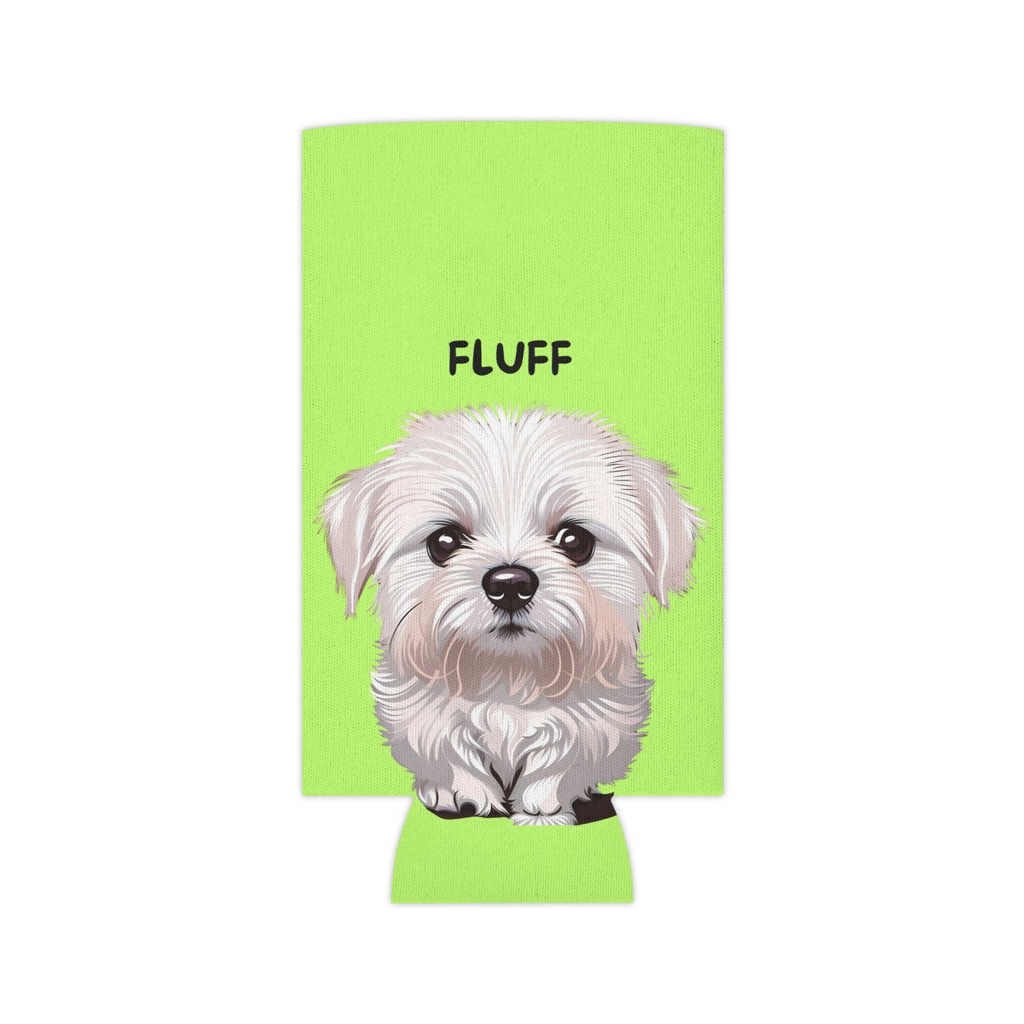 Green Personalized Dog Can Cooler Koozie
