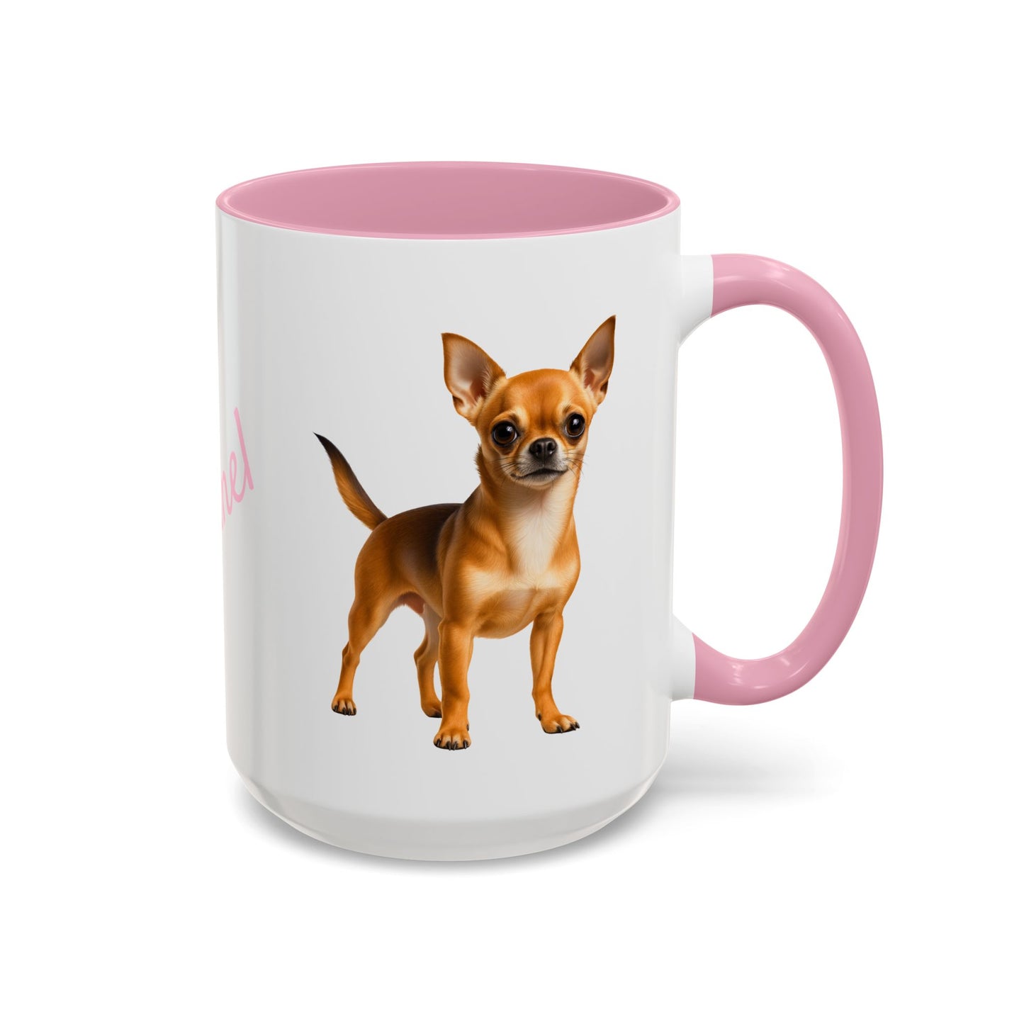 Personalized Dog Mug Pale Pink