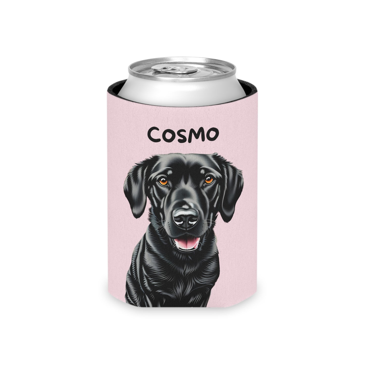 Pale Pink Personalized Pet Can Koozie