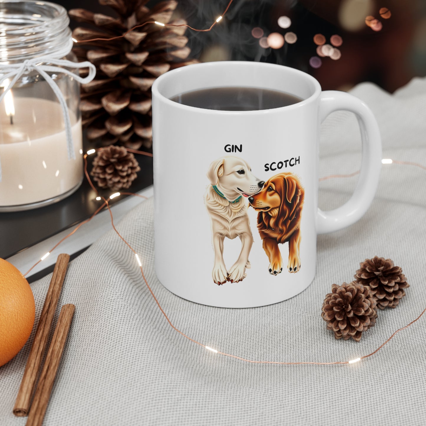 Personalized Dog Mug White
