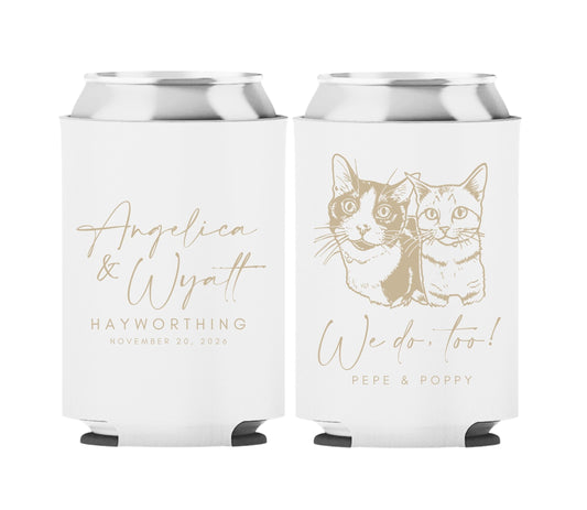 Personalized Wedding Koozies Angelica