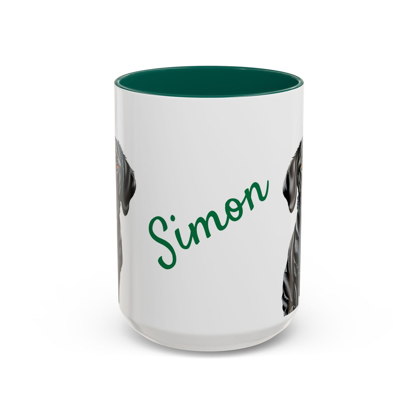 Personalized Dog Mug Forest Green
