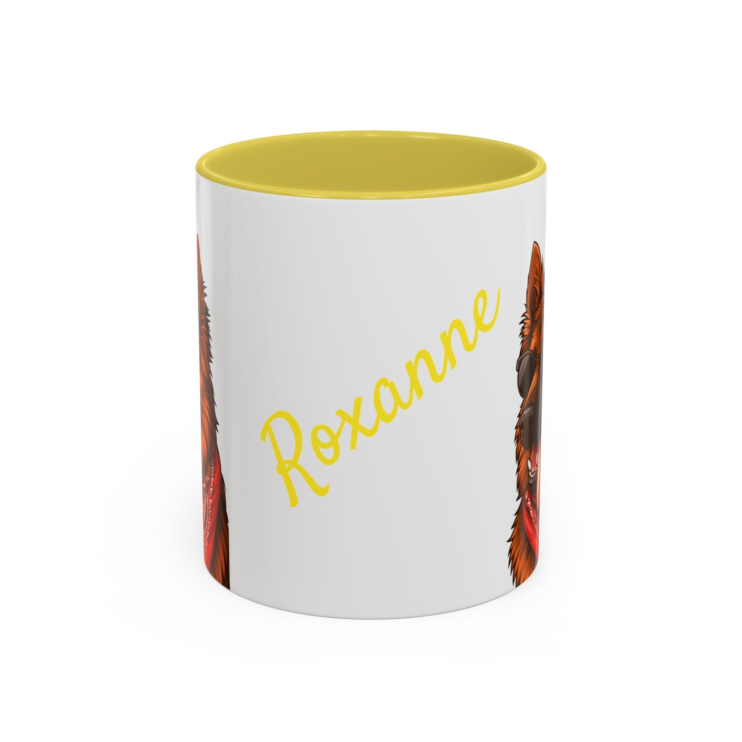 Personalized Dog Mug Yellow