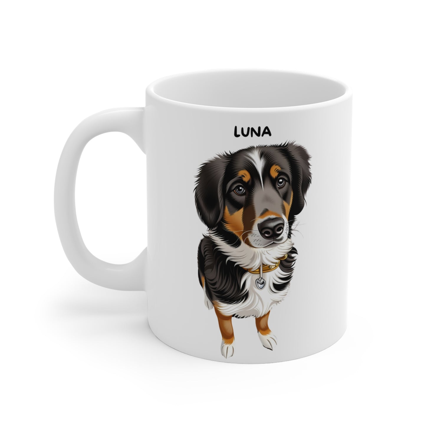 Personalized Dog Mug White