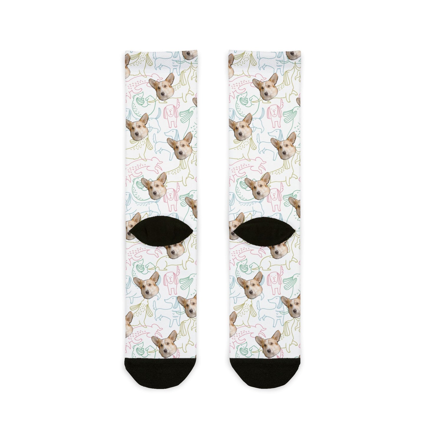 Copy of Cute Dog Pattern Crew Socks - Fun Pet Lover Gift, Cozy Everyday Wear, Unique Dog Socks, Animal Print Accessories, Gift for Dog Owners