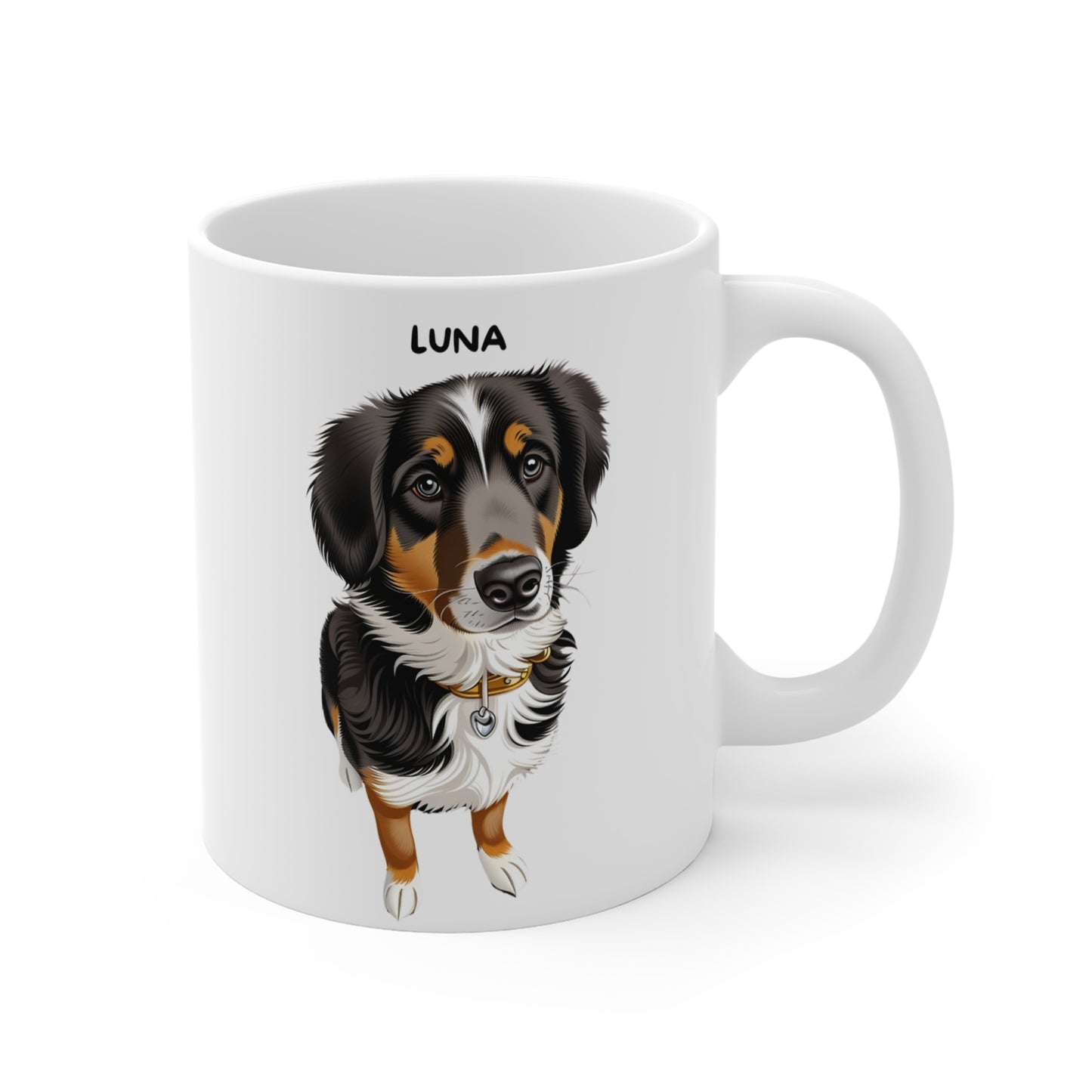 Personalized Dog Mug White