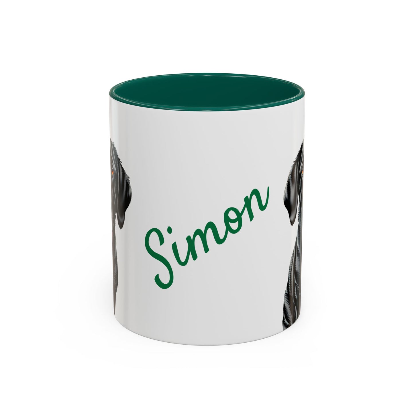 Personalized Dog Mug Forest Green