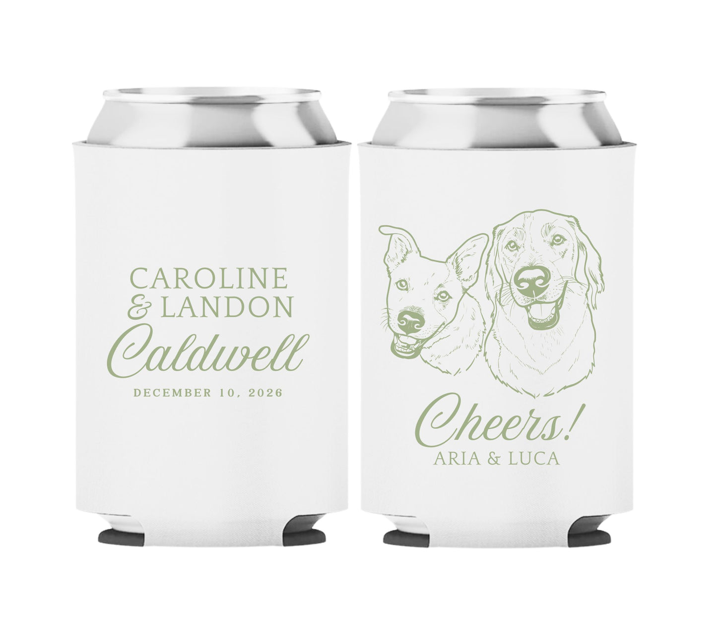 Personalized Wedding Koozies Caldwell