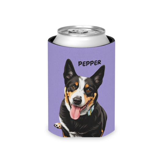 Purple Personalized Pet Can Koozie