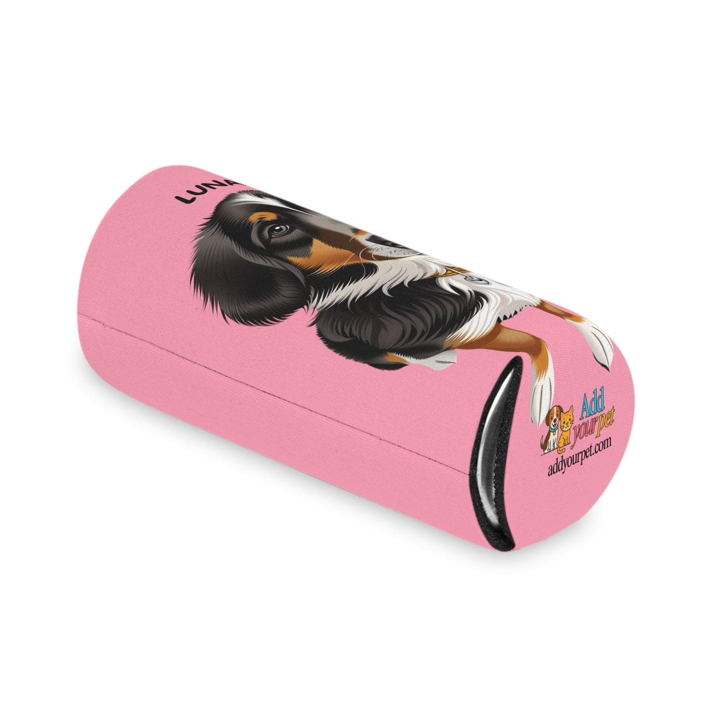 Pink Personalized Pet Can Koozie