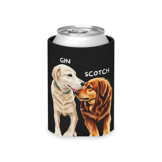 Black Personalized Pet Can Koozie