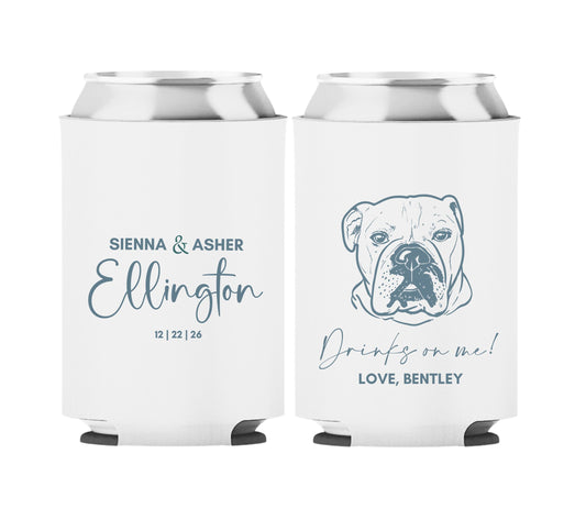 Personalized Wedding Koozies Sienna