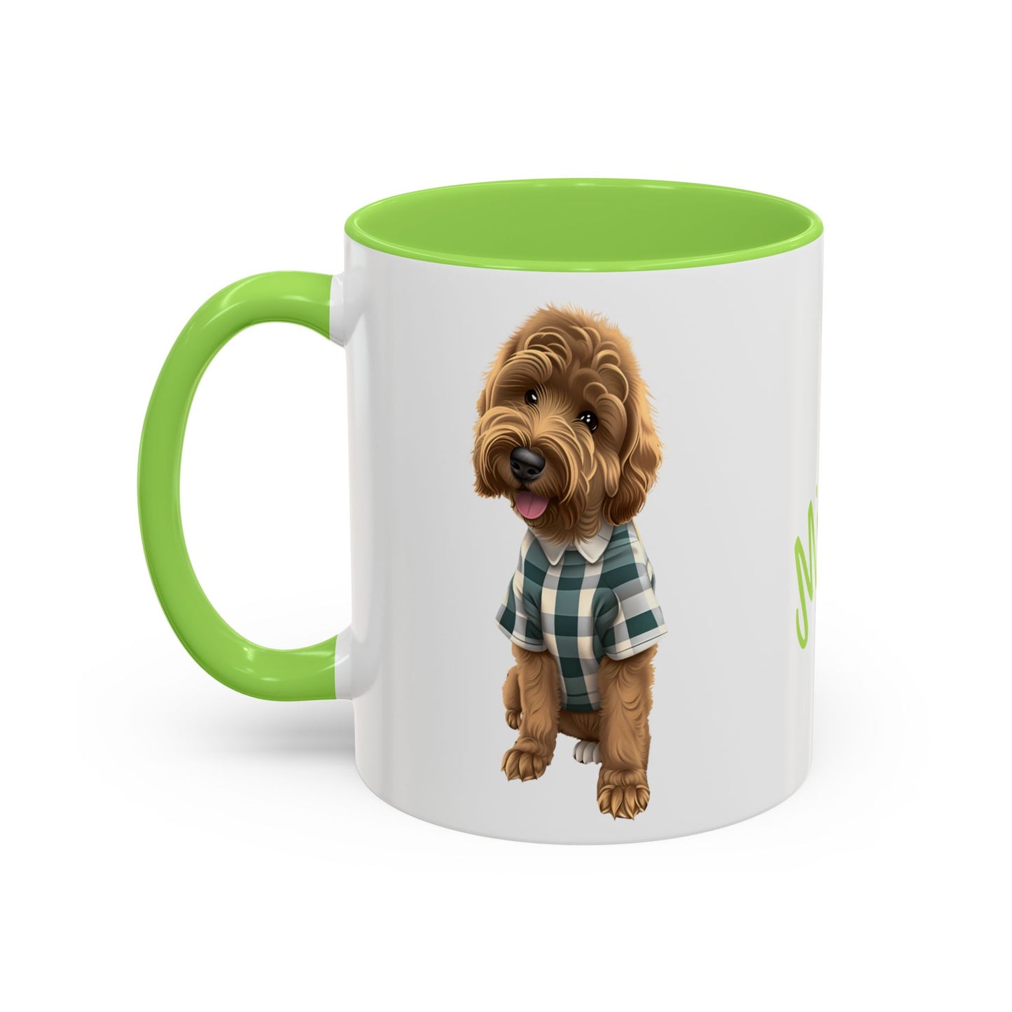 Personalized Dog Mug Pale Green