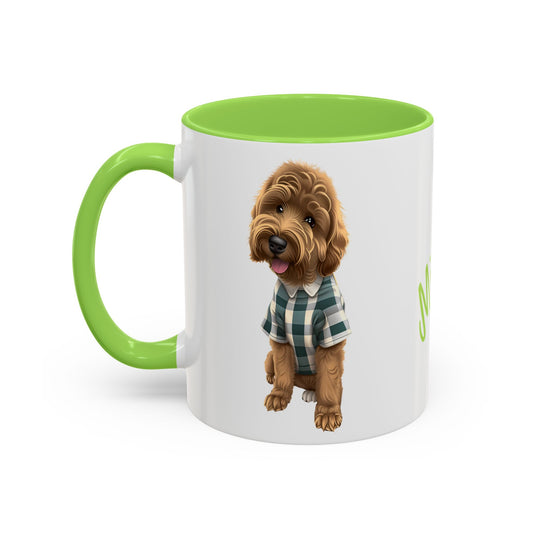 Personalized Dog Mug Pale Green