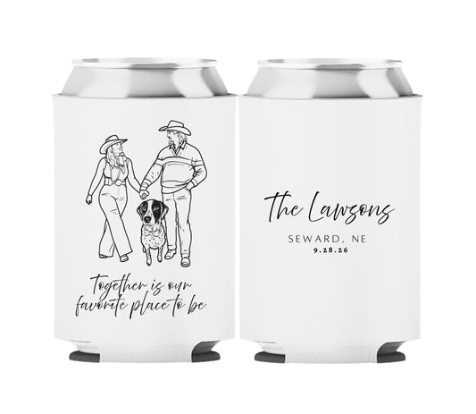 Personalized Wedding Koozies Lawsons