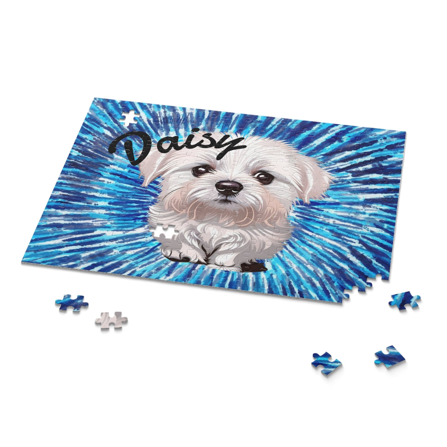 Custom Chihuahua Puzzle Blue