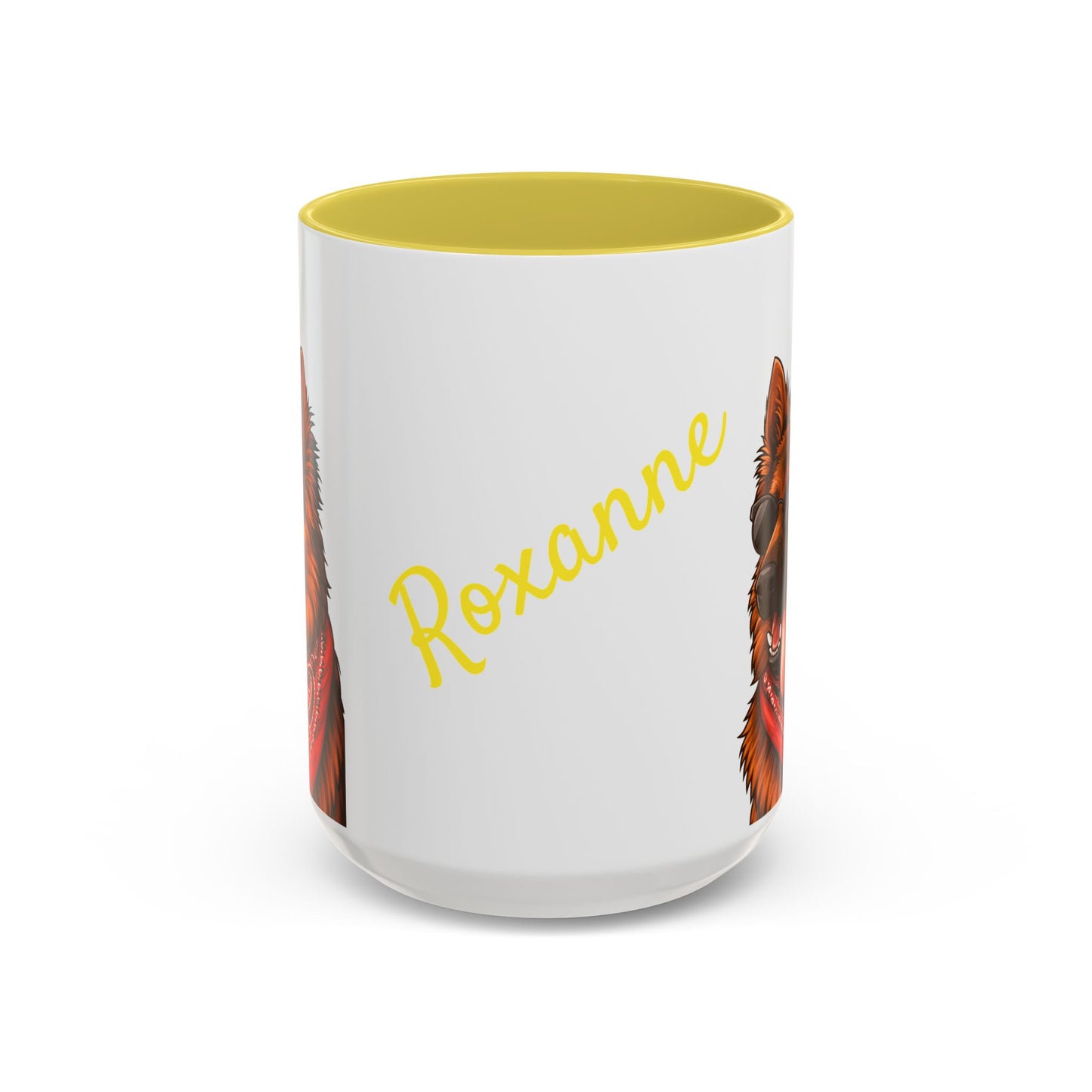 Personalized Dog Mug Yellow