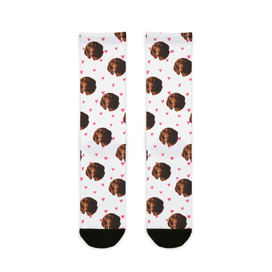 Copy of Copy of Cute Dog Pattern Crew Socks - Fun Pet Lover Gift, Cozy Everyday Wear, Unique Dog Socks, Animal Print Accessories, Gift for Dog Owners