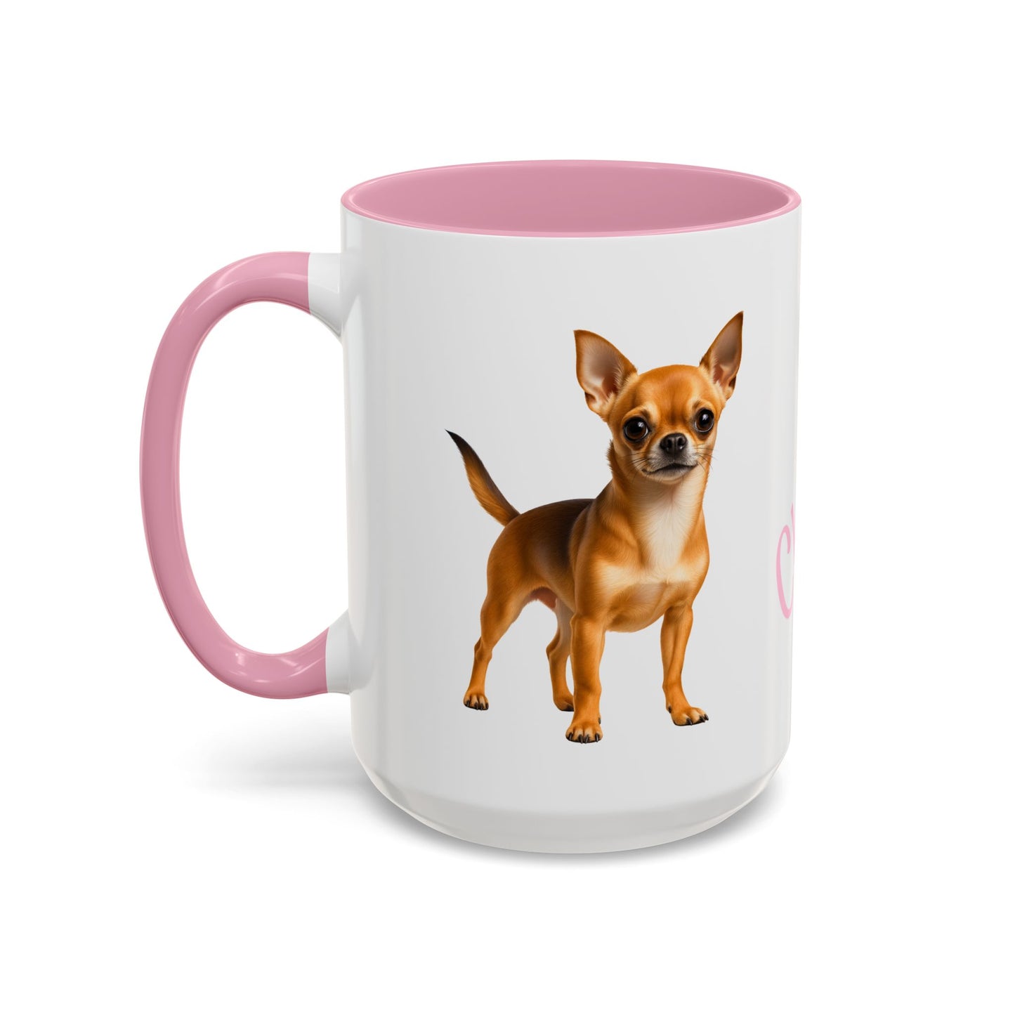 Personalized Dog Mug Pale Pink