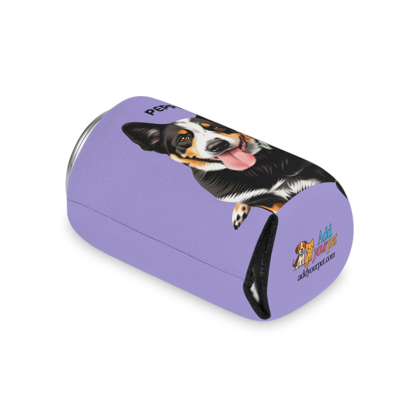 Purple Personalized Pet Can Koozie