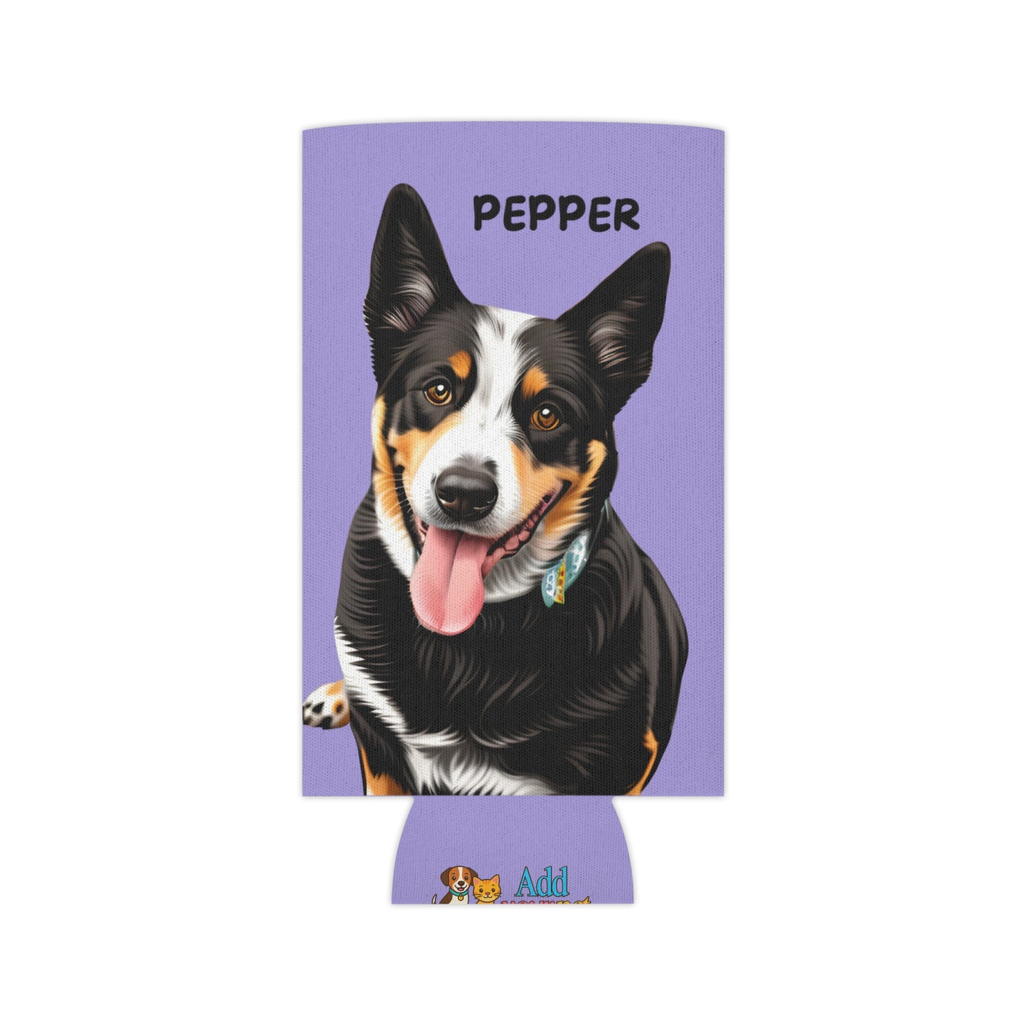 Purple Personalized Pet Can Koozie