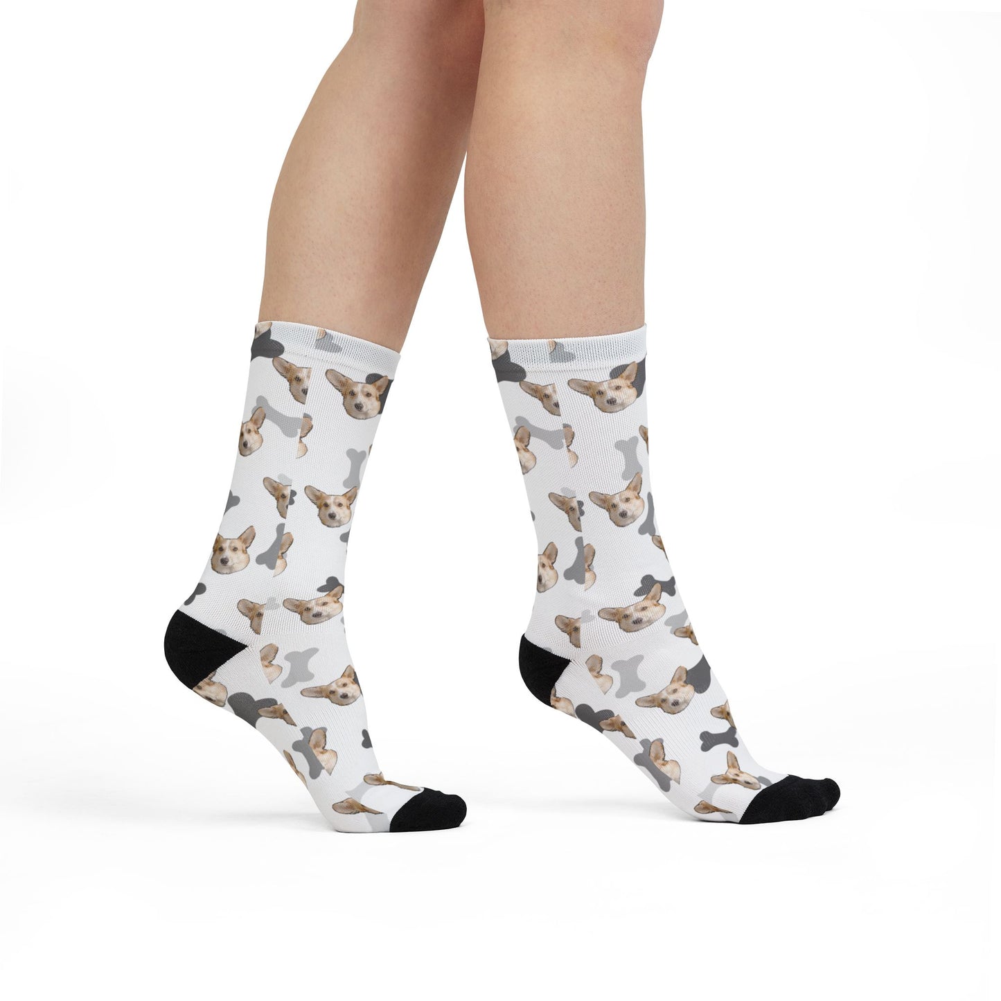 Copy of Cute Dog Pattern Crew Socks - Fun Pet Lover Gift, Cozy Everyday Wear, Unique Dog Socks, Animal Print Accessories, Gift for Dog Owners