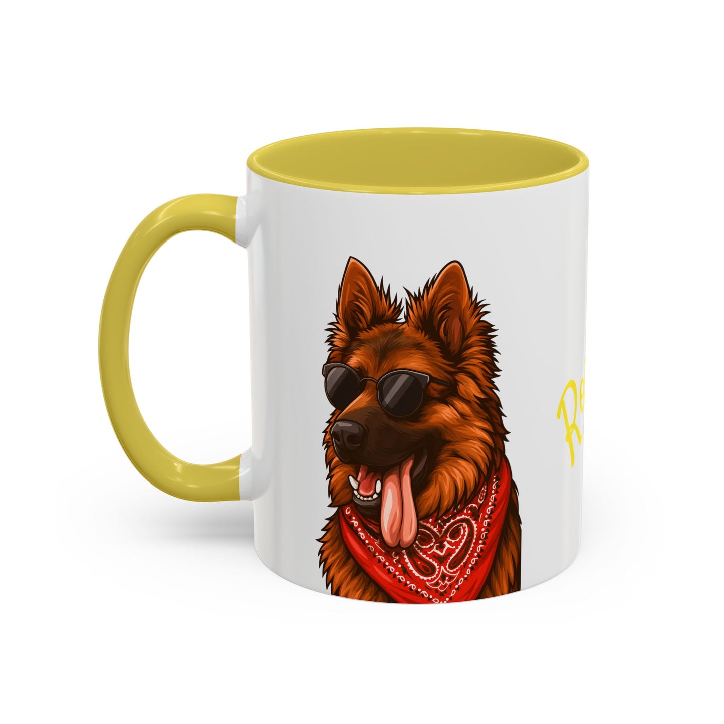 Personalized Dog Mug Yellow