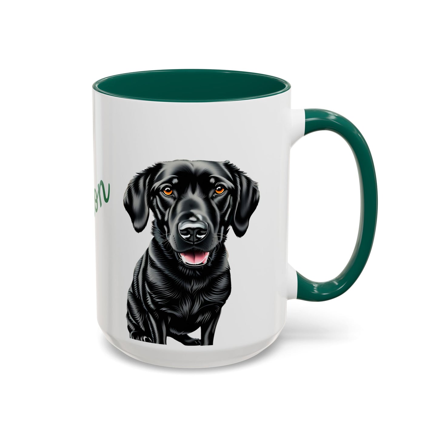 Personalized Dog Mug Forest Green