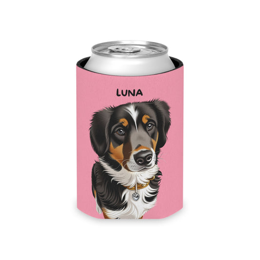 Pink Personalized Pet Can Koozie