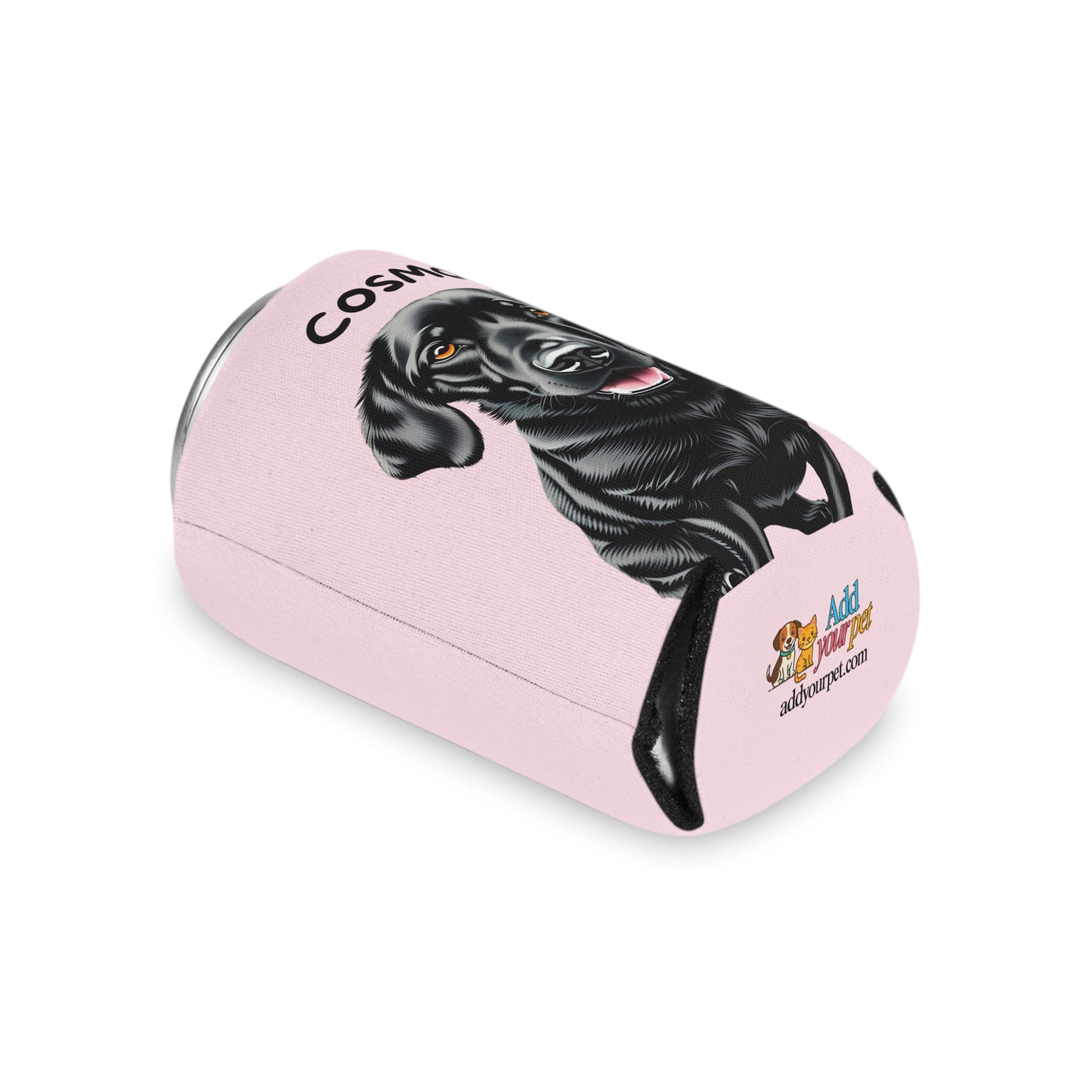 Pale Pink Personalized Pet Can Koozie