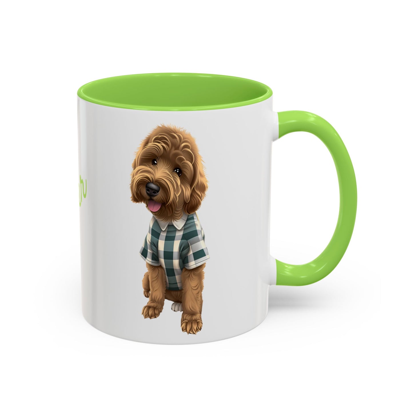 Personalized Dog Mug Pale Green