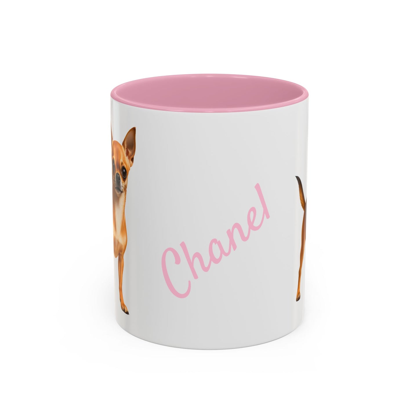 Personalized Dog Mug Pale Pink