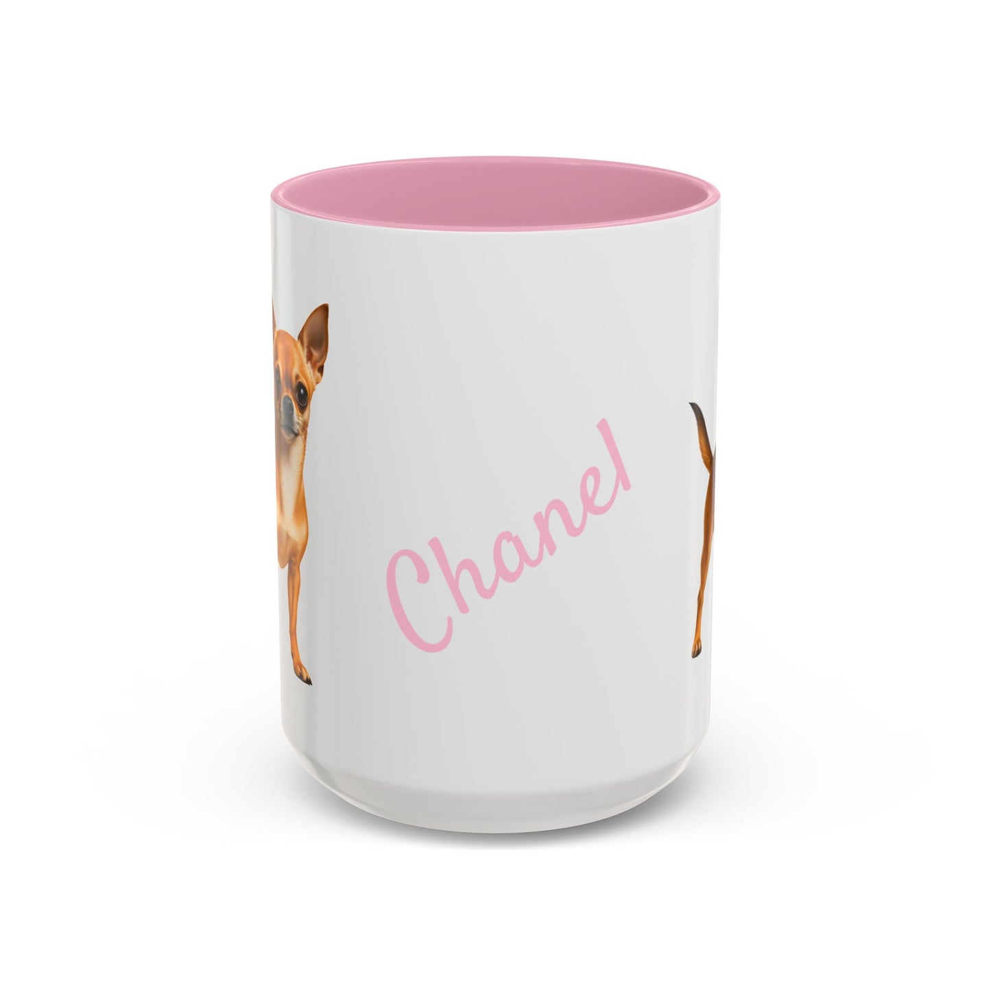 Personalized Dog Mug Pale Pink