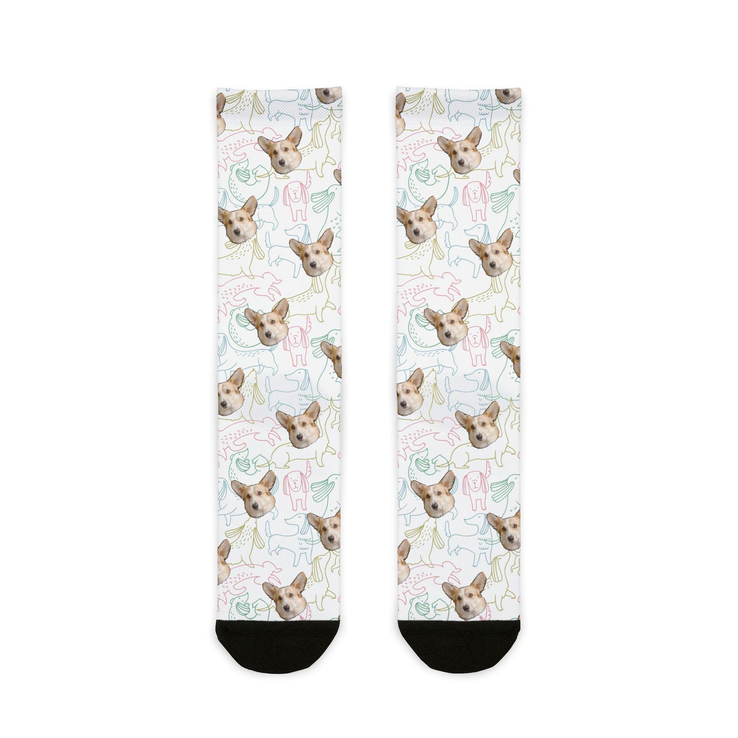 Copy of Cute Dog Pattern Crew Socks - Fun Pet Lover Gift, Cozy Everyday Wear, Unique Dog Socks, Animal Print Accessories, Gift for Dog Owners